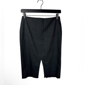 Banana Republic Factory Womens High Waist pencil skirt front, back slit 0 petite